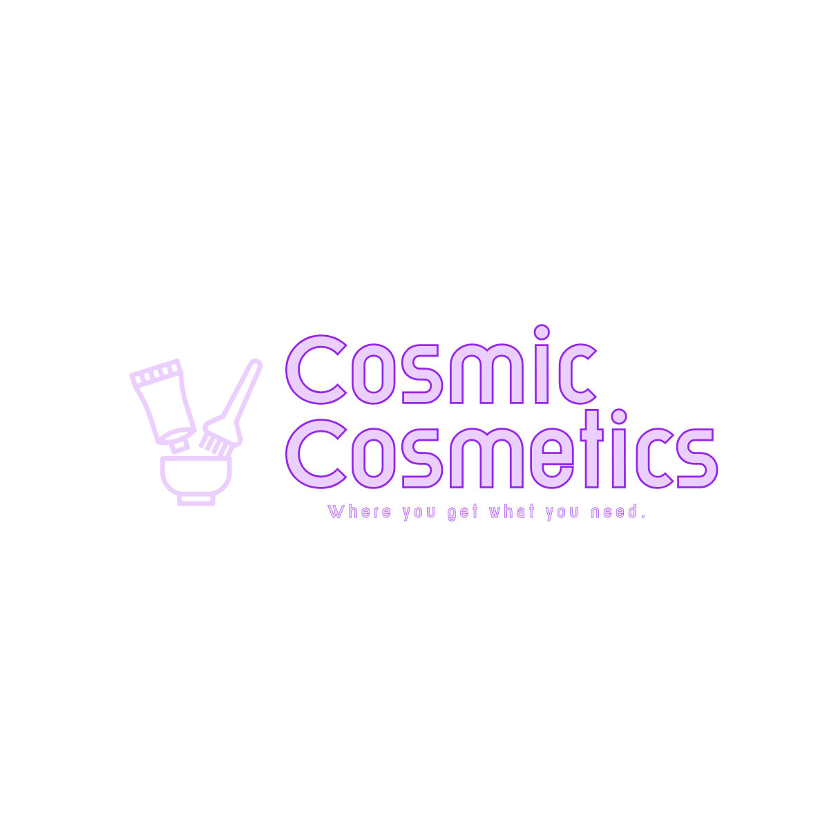 The logo for the Cosmic Cosmetics company.